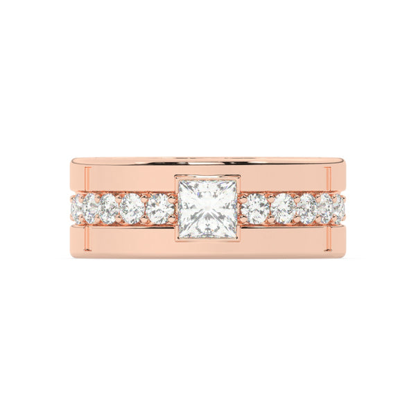 14K White Gold & Platinum Princess-Cut Diamond Wedding Band (1.37 ct T.W.)