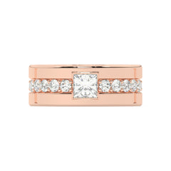 14K White Gold & Platinum Princess-Cut Diamond Wedding Band (1.37 ct T.W.)