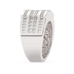 14K White Gold Princess & Round Diamond Ring (1.80 ct / 2.61 ct T.W.)