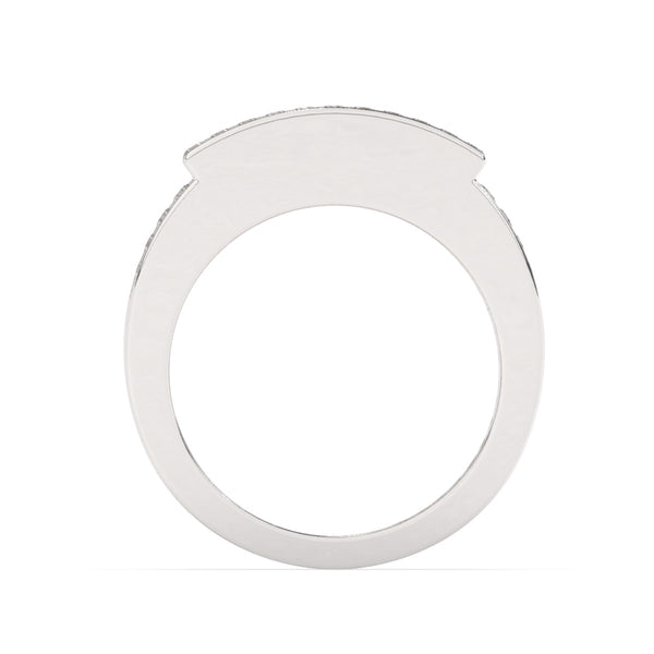 14K White Gold Princess & Round Diamond Ring (1.80 ct / 2.61 ct T.W.)