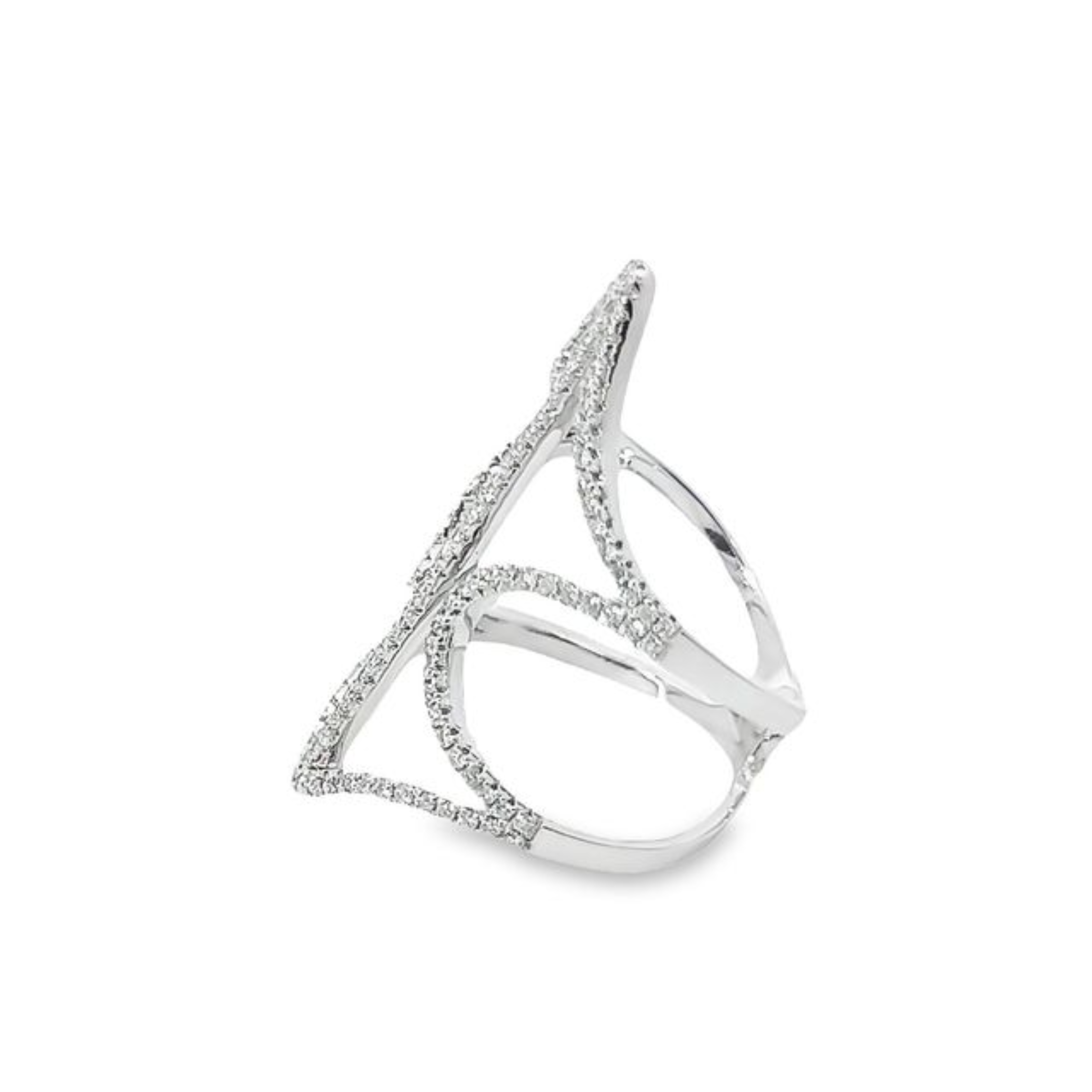 14K White Gold Round-Cut Diamond Ring (0.78 ct)