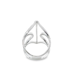 14K White Gold Round-Cut Diamond Ring (0.78 ct)