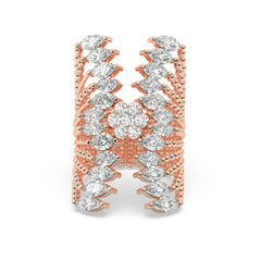 14K White Gold Round Brilliant Diamond Ring (3.25 ct)