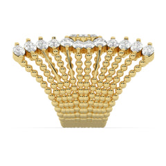 14K White Gold Round Brilliant Diamond Ring (3.25 ct)