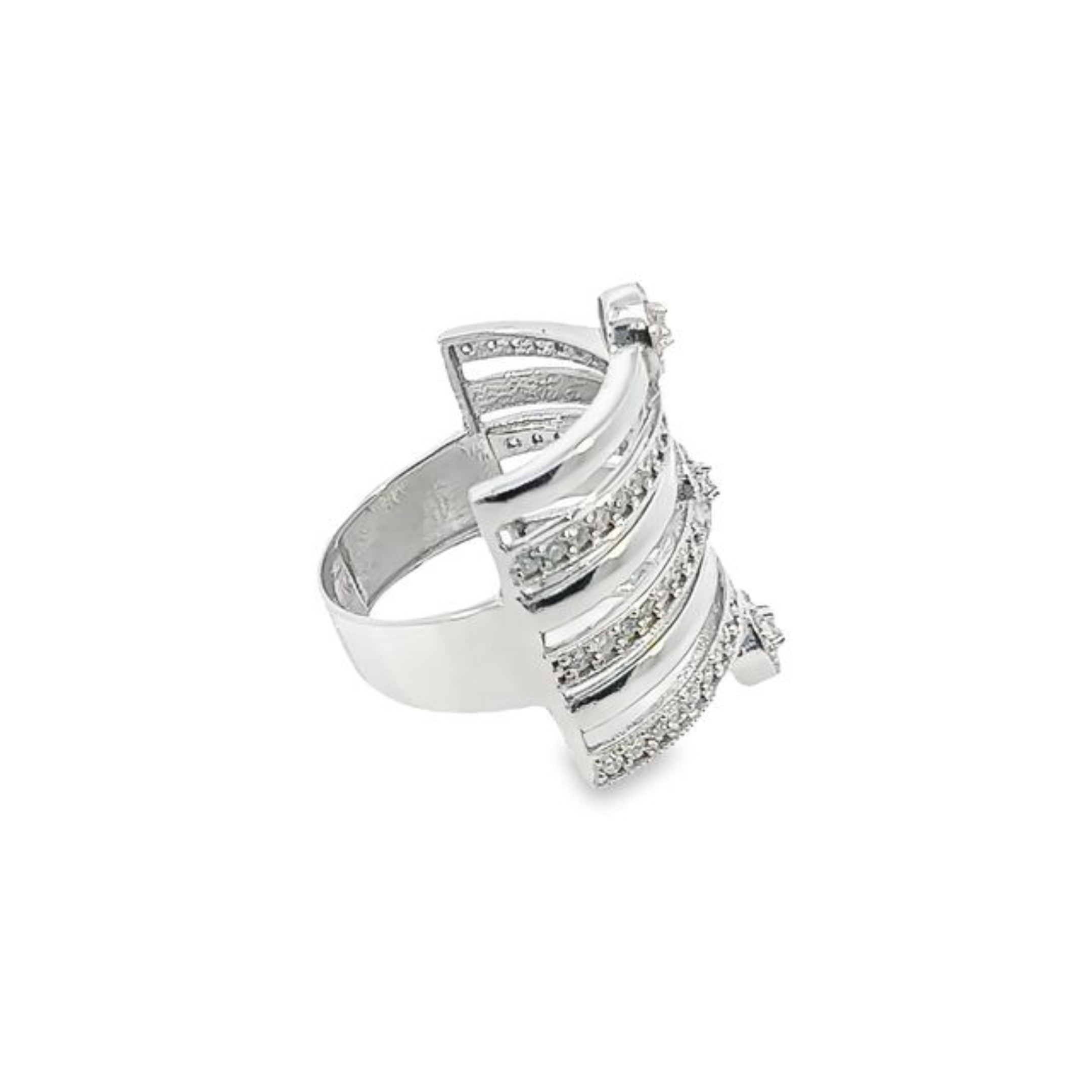 14K White Gold Round Cut Diamond Ring (1.10 ct)