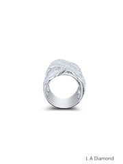 14K White Gold Round Diamond Eternity Band (4.38 ct)