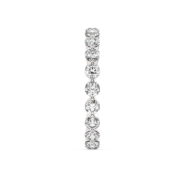 14K White Gold Round Diamond Ring (1.50 ct)