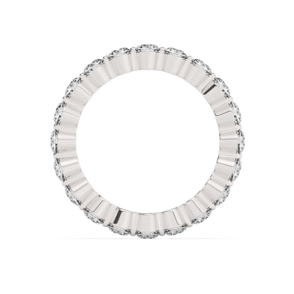 14K White Gold Round Diamond Ring (1.50 ct)