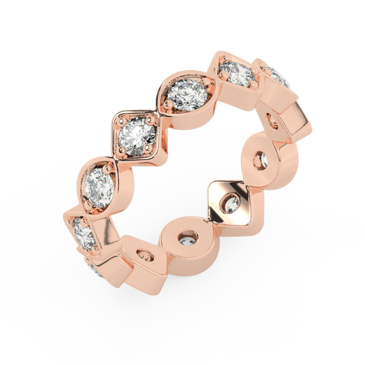 14K_White_Gold_Round_Diamond_Wedding_Ring_1.20_ct_