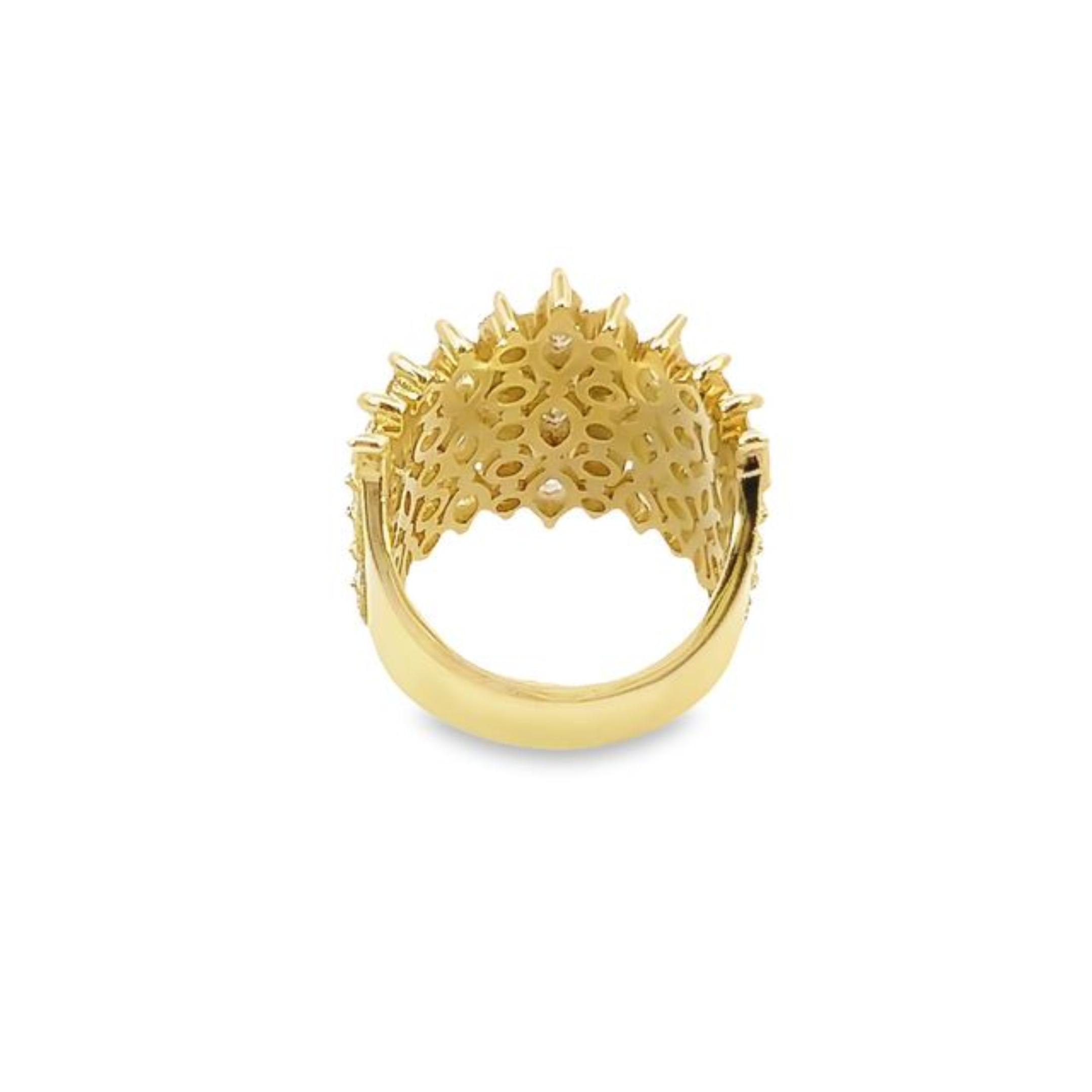 14K Yellow Gold Marquise and Round Diamond Ring (2.35 ct)