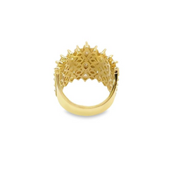 14K Yellow Gold Marquise and Round Diamond Ring (2.35 ct)