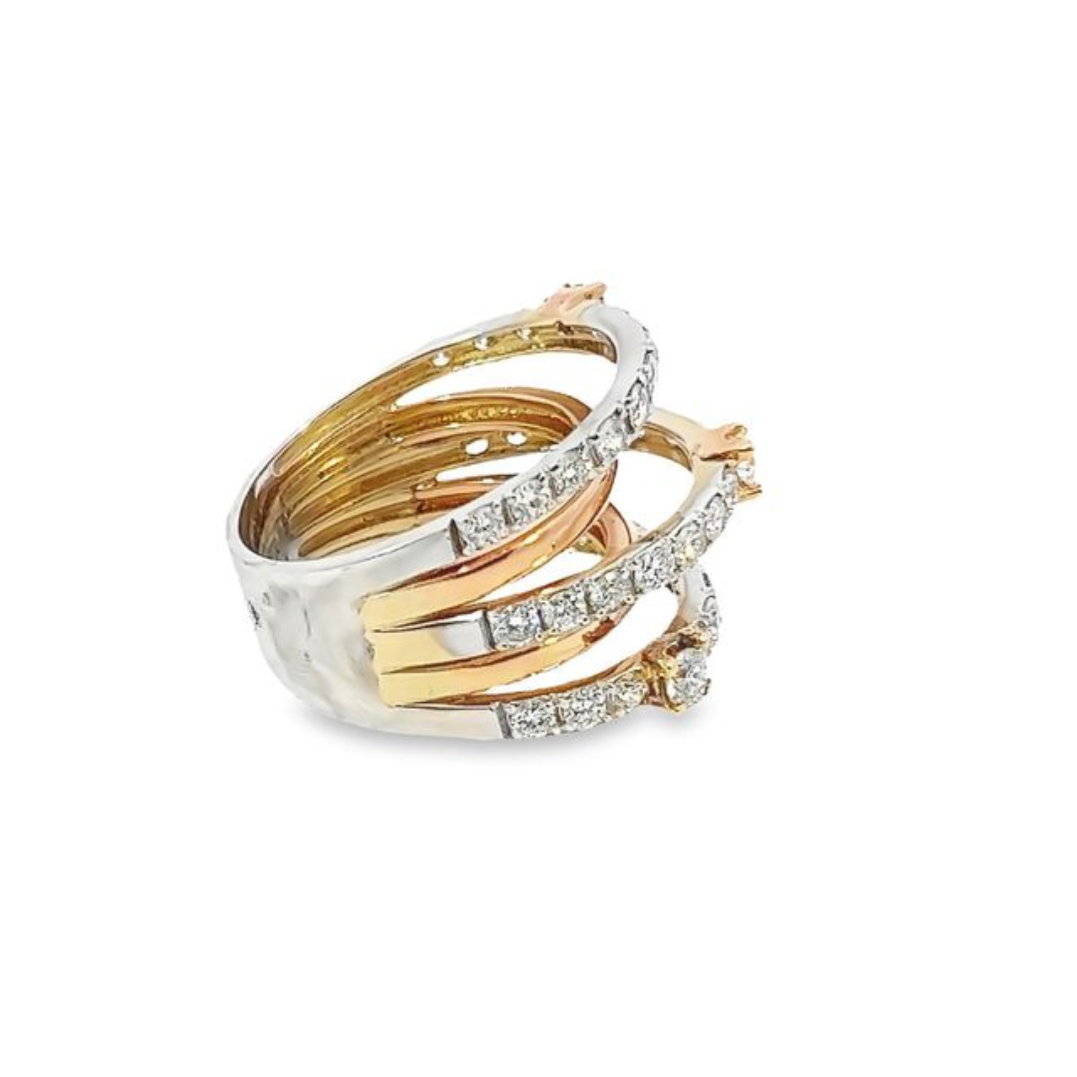 18K Rose Gold Round Diamond Ring (1.98 ct)