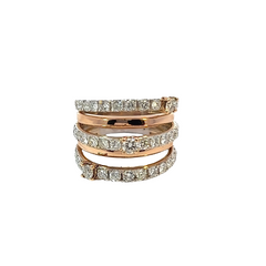 18K Rose Gold Round Diamond Ring (1.98 ct)