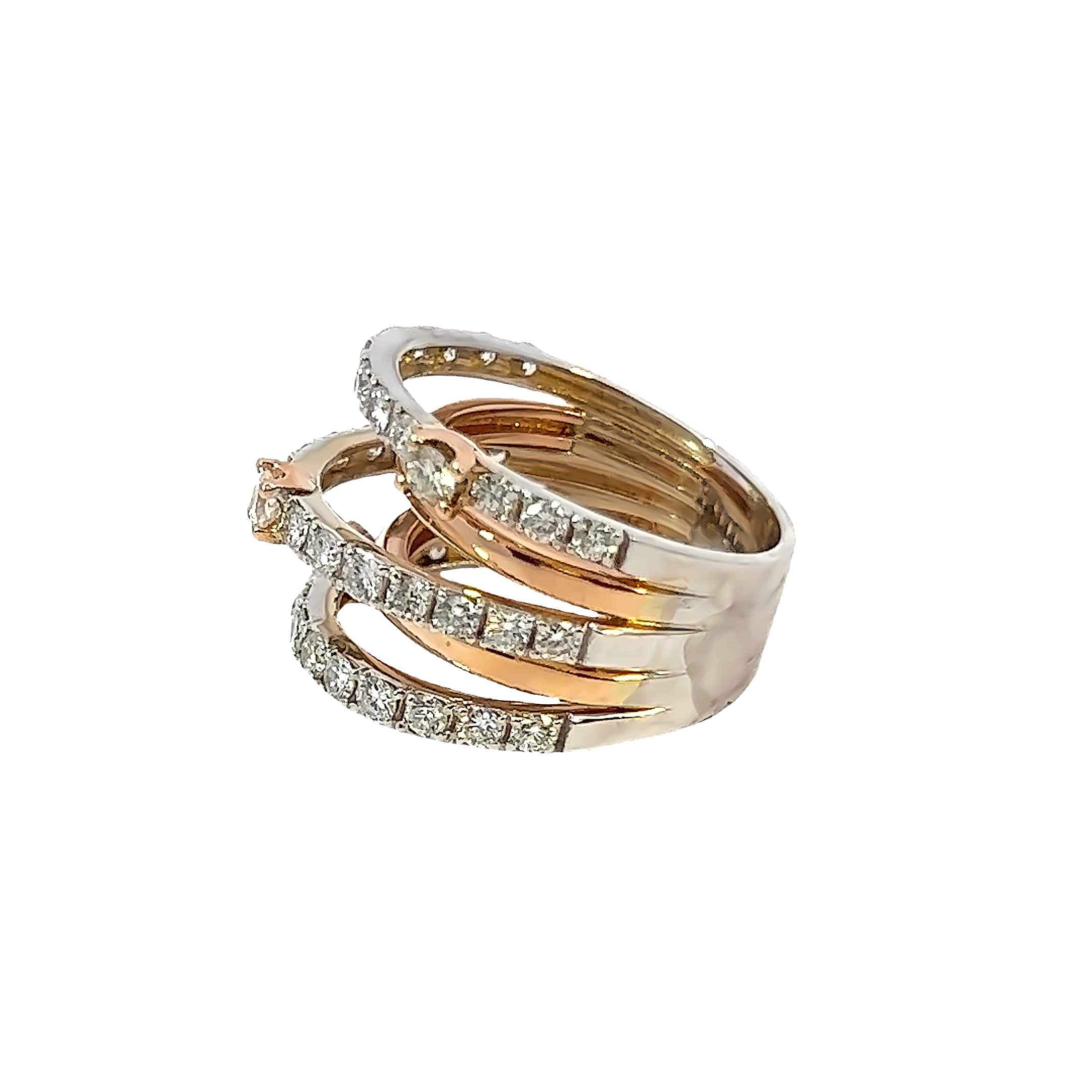 18K Rose Gold Round Diamond Ring (1.98 ct)