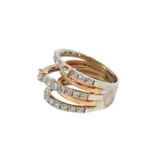 18K Rose Gold Round Diamond Ring (1.98 ct)