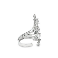 18K White Gold Marquise Cut Diamond Ring (2.55 ct)