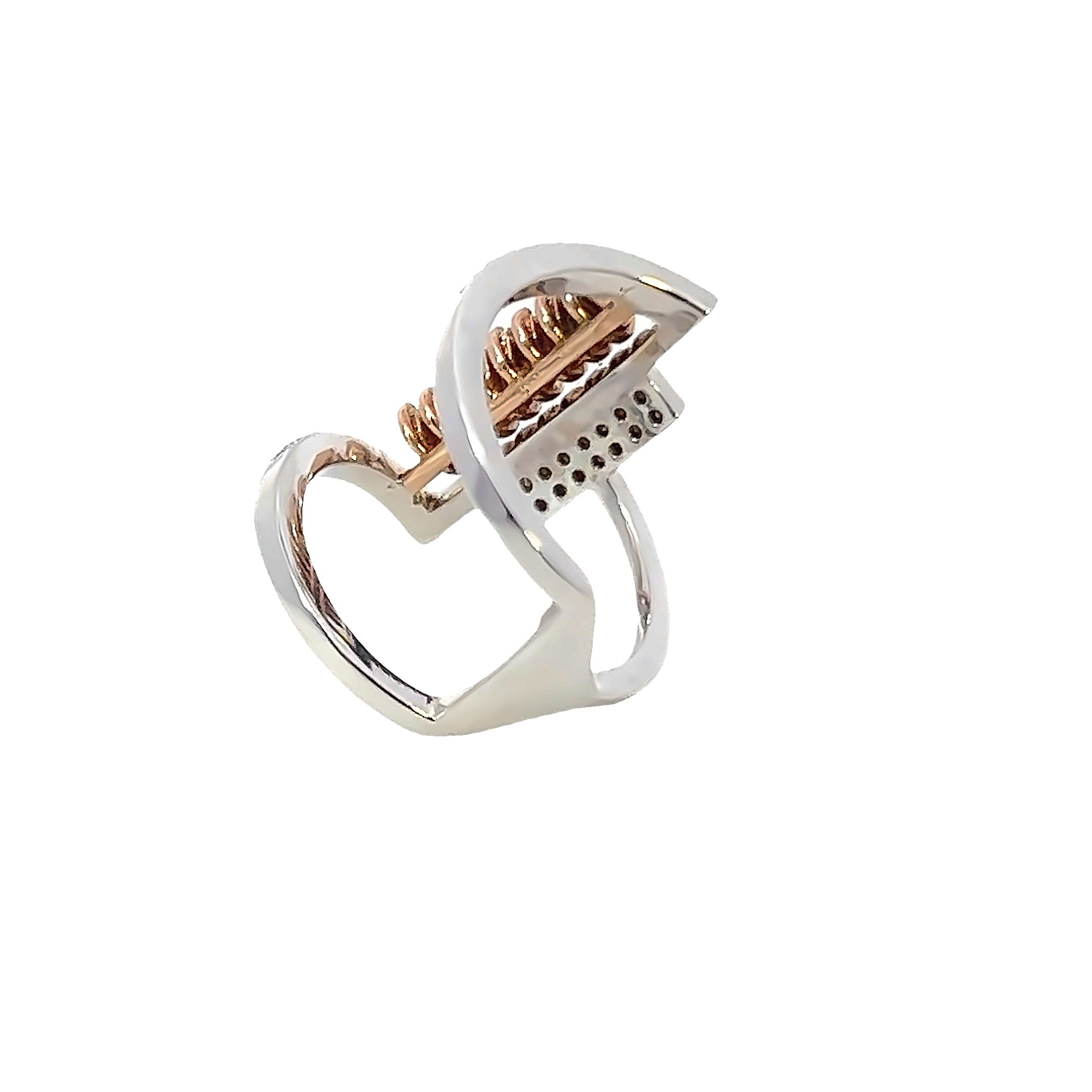 18K White Gold Round Diamond Ring (.66 ct)