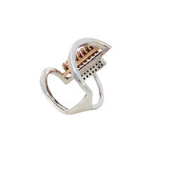 18K White Gold Round Diamond Ring (.66 ct)