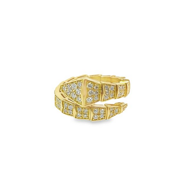 18K Yellow Gold Round Cut Diamond Ring (1.25 ct)