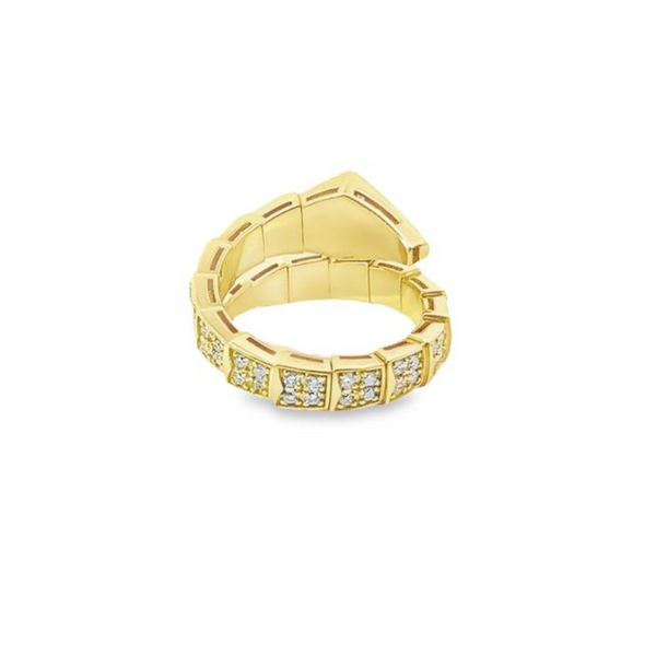 18K Yellow Gold Round Cut Diamond Ring (1.25 ct)