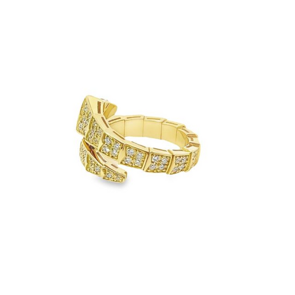 18K Yellow Gold Round Cut Diamond Ring (1.25 ct)