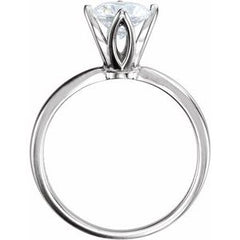 14K Solid Gold 1/4 CTW Natural Diamond Tulipset® Solitaire Engagement Ring
