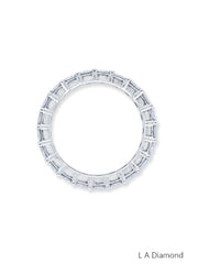 14K White Gold Diamond  Round Cut Eternity Wedding Ring 1.76c
