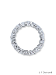 14k White Gold Diamond Round Cut Wedding Band 4.75c