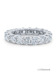 14k White Gold Diamond Round Cut Wedding Band 4.75c
