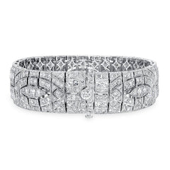 3 CT. T.W. Diamond Bracelet in 14K White Gold - LA DIAMOND