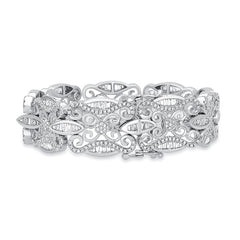 2 CT. T.W. Diamond Bracelet in 14K White Gold - LA DIAMOND