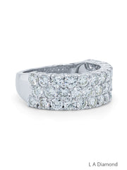 14K Gold Diamond Round Cut Wedding Ring 3.06c