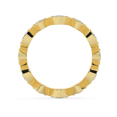 14K Gold Diamond Round Cut Wedding Ring 1.20c