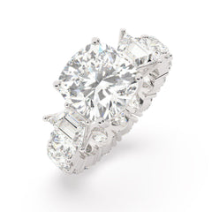White Gold Diamond Ring - LA DIAMOND