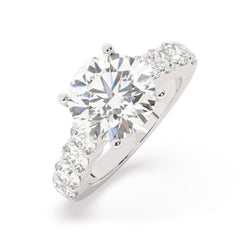 White Gold Diamond Ring - LA DIAMOND