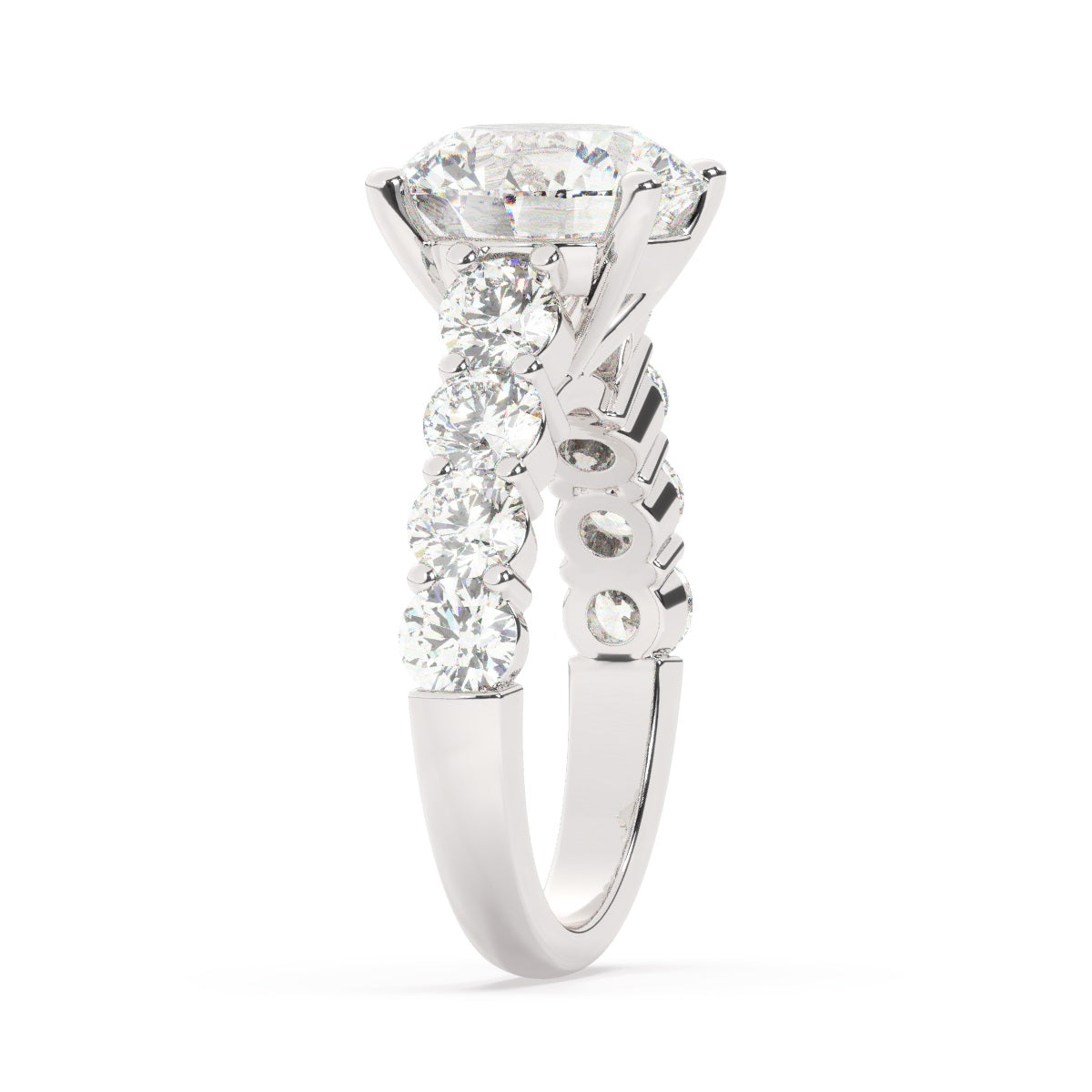 White Gold Diamond Ring - LA DIAMOND