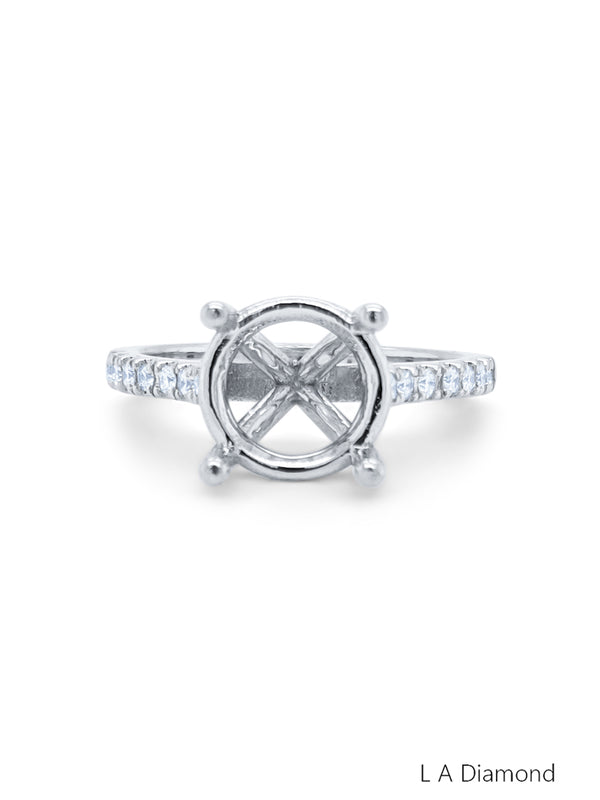 White Gold Diamond Ring - LA DIAMOND