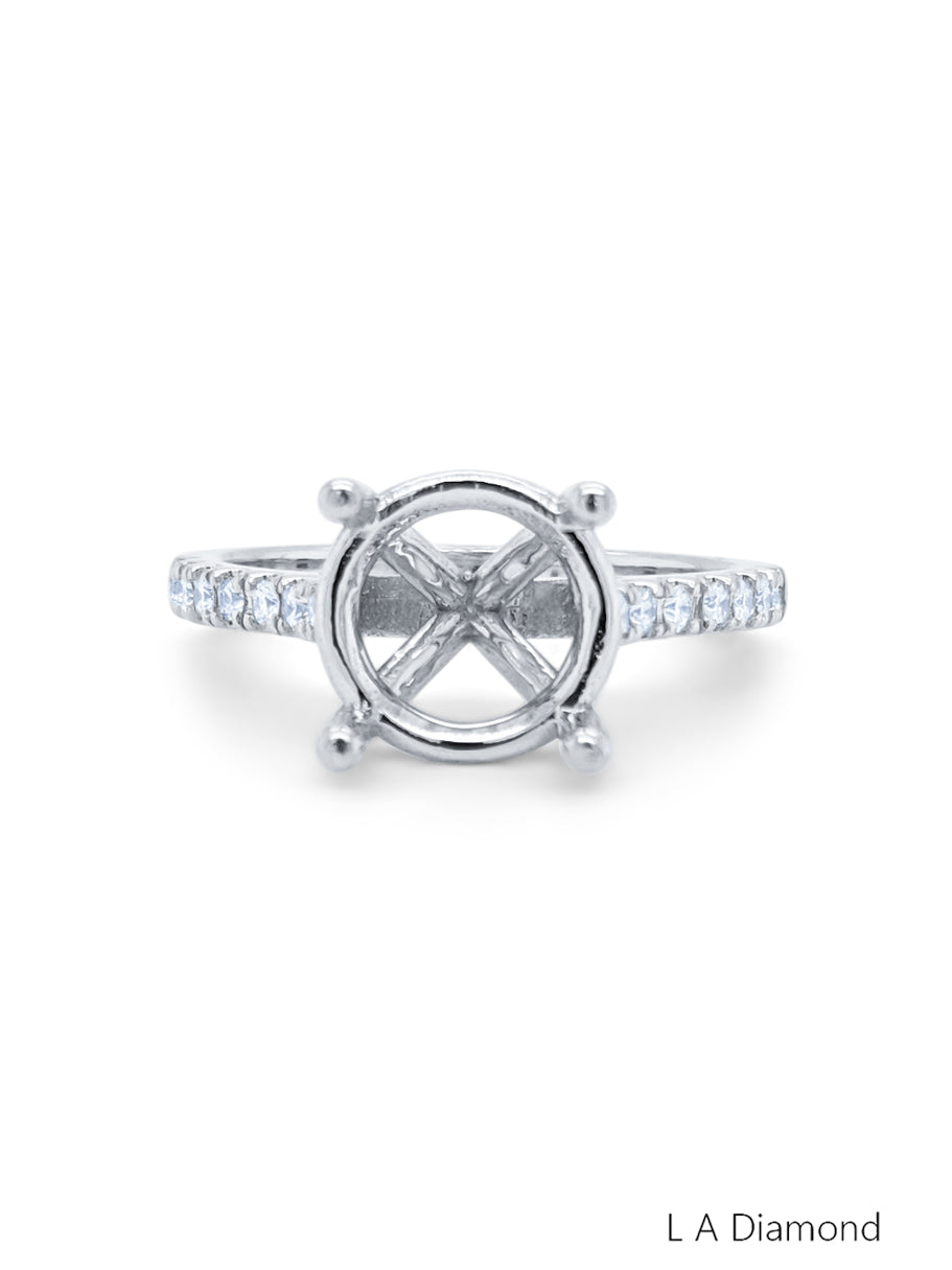 White Gold Diamond Ring - LA DIAMOND