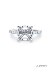 White Gold Diamond Ring - LA DIAMOND