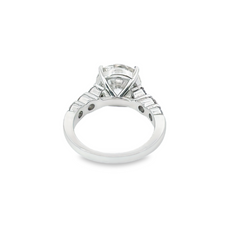 14k White Gold Diamond Round Cut Engagement Ring 2c