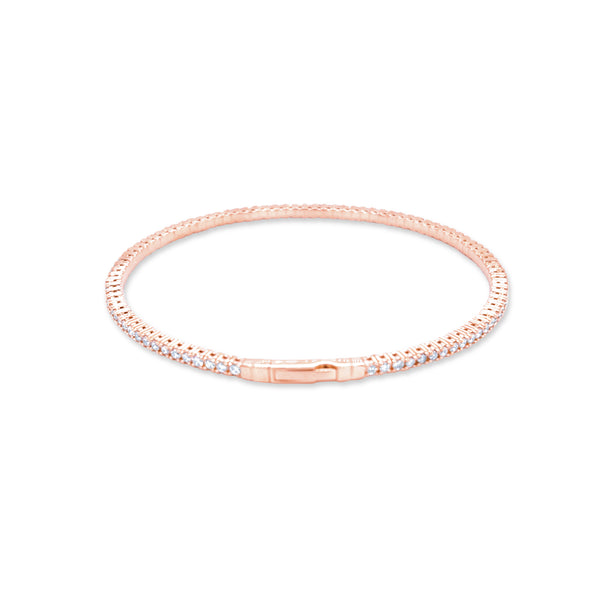 14k White Gold Diamond Round Cut Tennis Bracelet 2.22c - LA DIAMOND