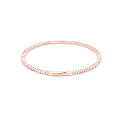 14k White Gold Diamond Round Cut Tennis Bracelet 2.22c