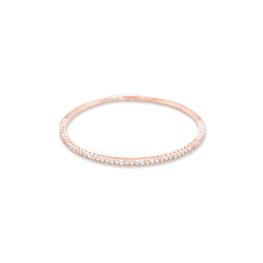 14k White Gold Diamond Round Cut Tennis Bracelet 2.22c