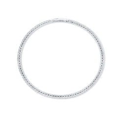 14k White Gold Diamond Round Cut Tennis Bracelet 2.22c