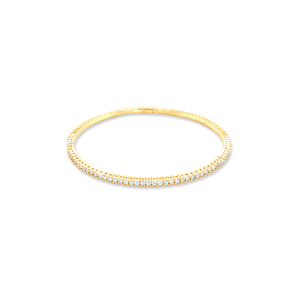 14k White Gold Diamond Round Cut Tennis Bracelet 2.22c - LA DIAMOND