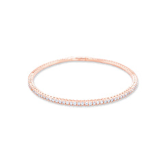 14k White Gold Diamond Round Cut Tennis Bracelet 2.22c