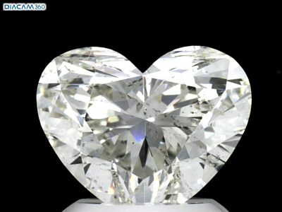 Heart Brilliant Diamond 2.03 CT H, SI2
