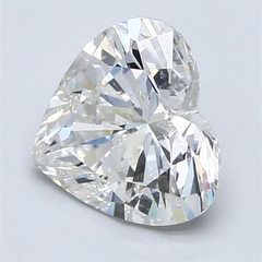 Heart Brilliant Diamond 2.08 CT H, SI1, With GIA Certificate - LA DIAMOND