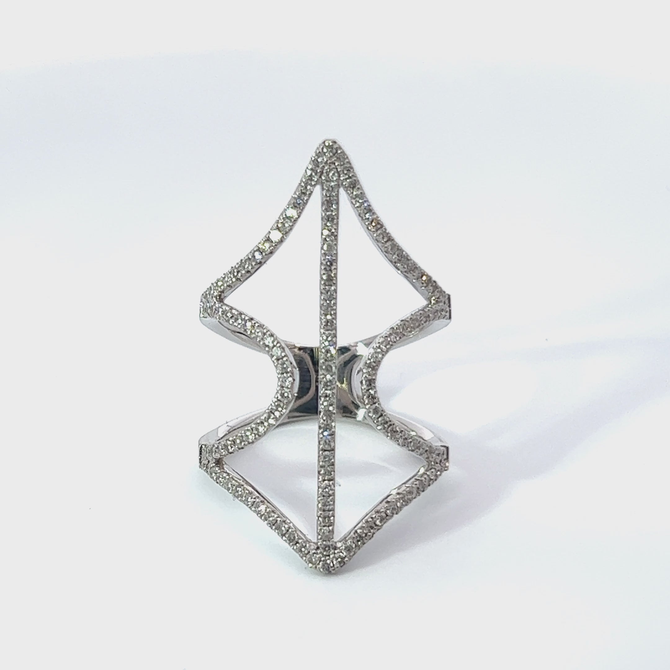 14K White Gold Round-Cut Diamond Ring (0.78 ct)