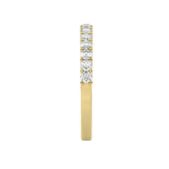 18K Gold Diamond Round Cut Wedding Ring .68c